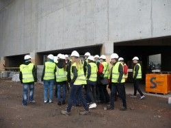 studenci WST na budowie MIĘDZYNARODOWEGO CENTRUM KONGRESOWEGO w Katowicach