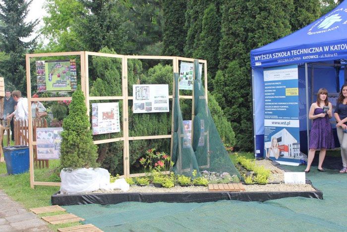 ogród zaprojektowany i wykonany przez studentów WST w Parku Śląskim