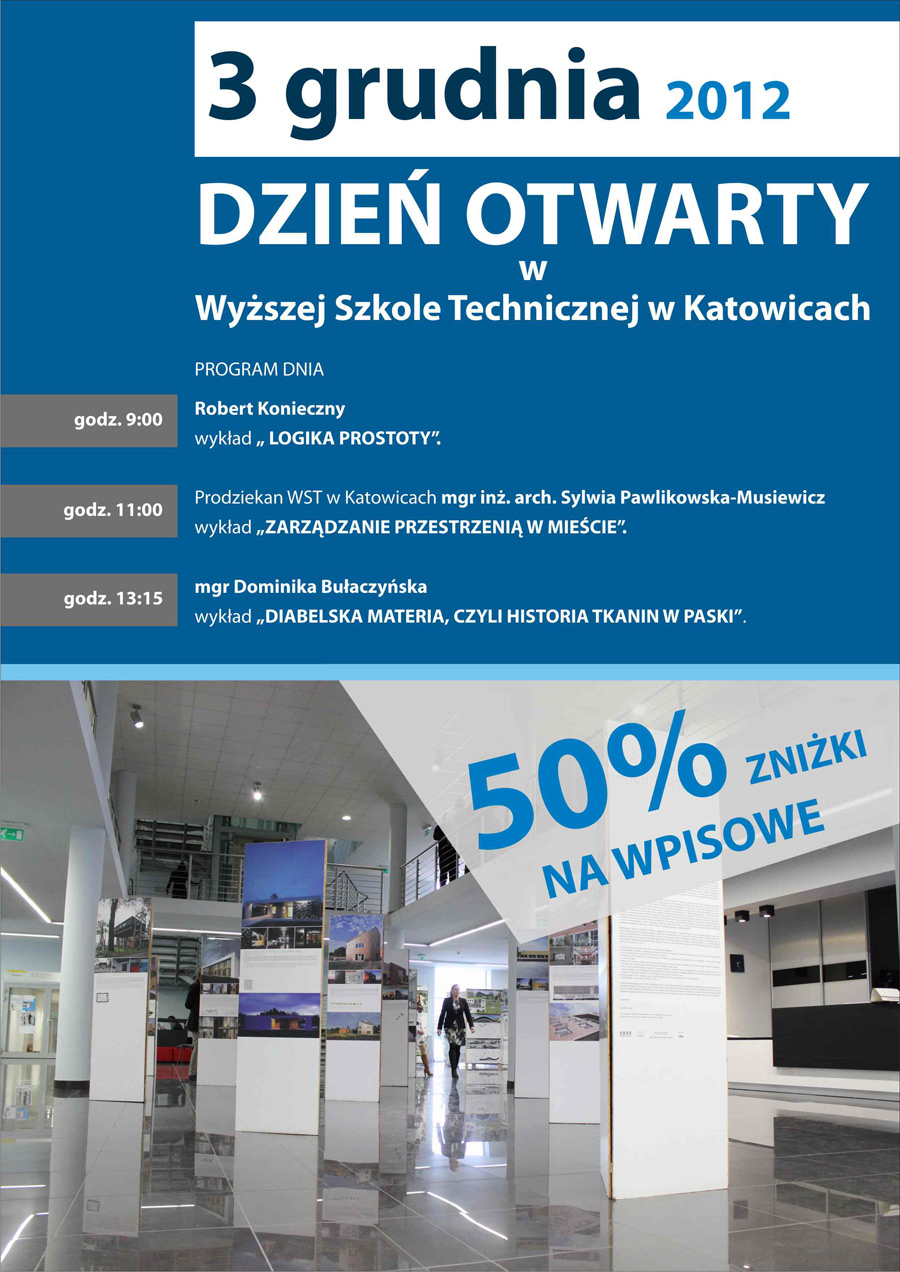 Dzień Otwarty w Wyższej Szkole Technicznej w Katowicach - 3 grudnia 2012