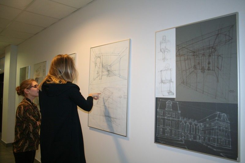 Wystawa prac studentów kierunku Architektura Wnętrz w Galerii WST