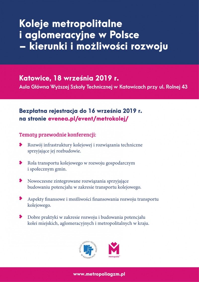 Koleje metropolitalne i aglomeracyjne w Polsce - kierunki i możliwości rozwoju